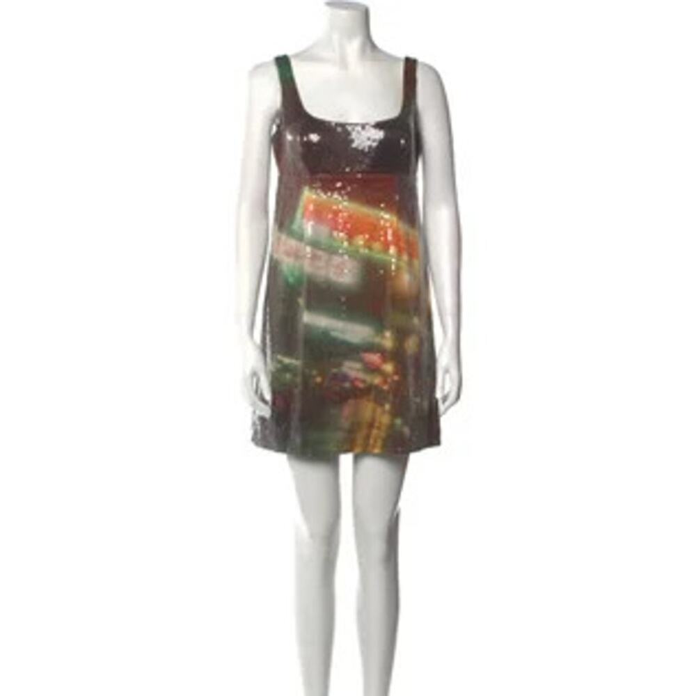 heaven BY MARC JACOBS Tie-Dye Print Mini Dress Sequin All over Print SZ 6